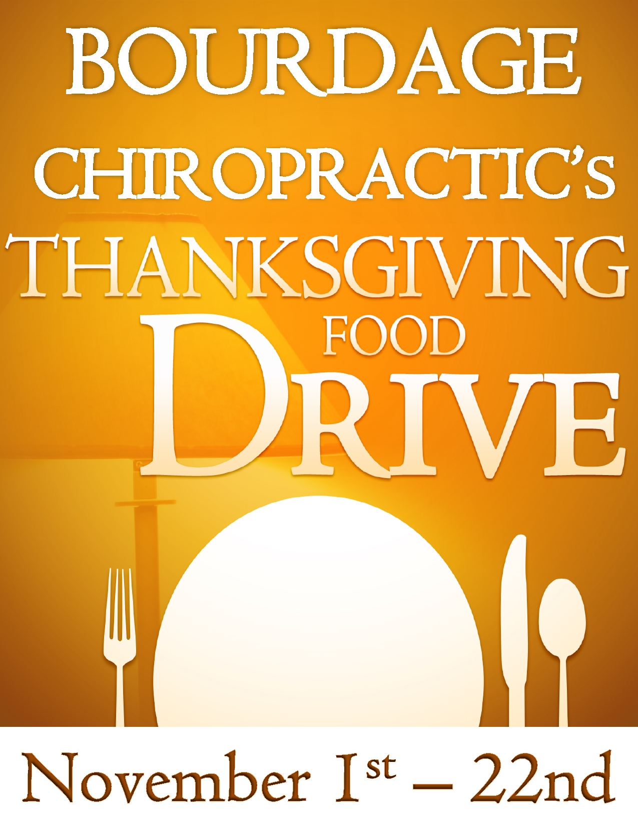 Bourdage Chiropractic Food Drive